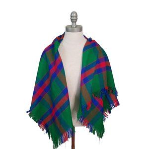 CT846 Warm Red, Green Blue Shoulder Wrap-Unisex